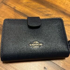 Navy Blue Coach Wallet